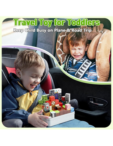 70 Piezas Bloques Magnéticos Portátiles Resflycheng STEM