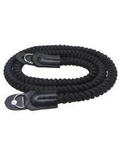 Correa de Hombro para Cámara Paracord 90cm Negra Compatible Canon Nikon Sony