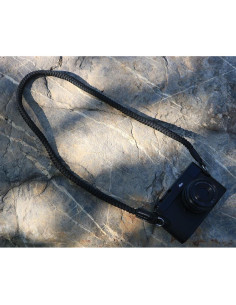 Correa de Hombro para Cámara Paracord 90cm Negra Compatible Canon Nikon Sony 2