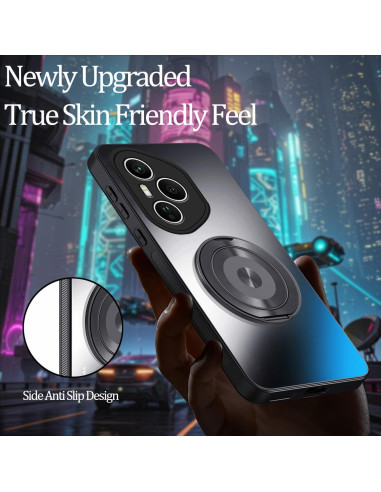 Funda delgada Honor 400 Pro Hlgcokro con soporte magnético