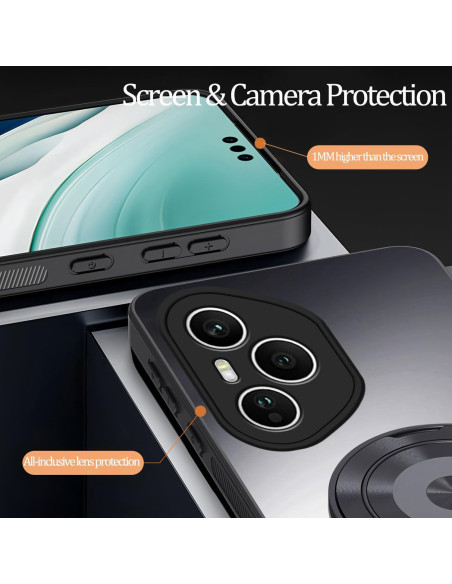 Funda delgada Honor 400 Pro Hlgcokro con soporte magnético Funda delgada Honor 400 Pro Hlgcokro con soporte magnético