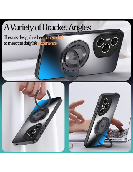 Funda delgada Honor 400 Pro Hlgcokro con soporte magnético Funda delgada Honor 400 Pro Hlgcokro con soporte magnético