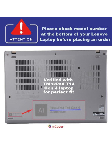 Funda Dura mCover para Lenovo ThinkPad T14 Gen 3/4 14" Transparente