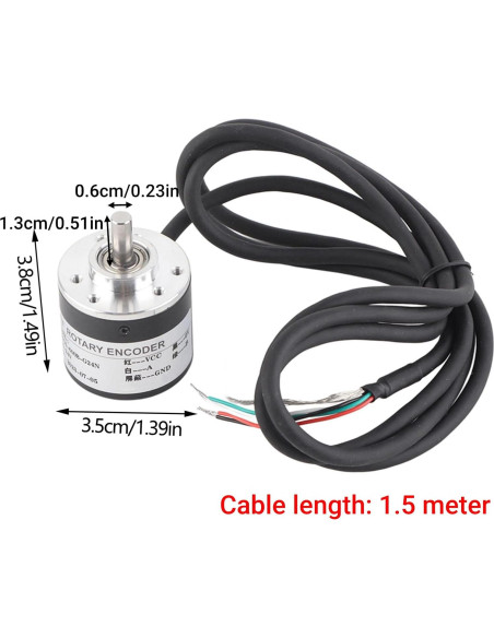 Encoder Rotativo Incremental LiebeWH 600P/R 5-24V 38x35.5mm