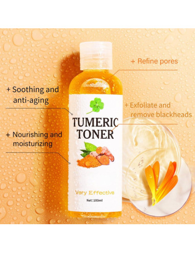 Tónico Facial de Cúrcuma Evolvique 159g - Hidratante y Anti-Envejecimiento