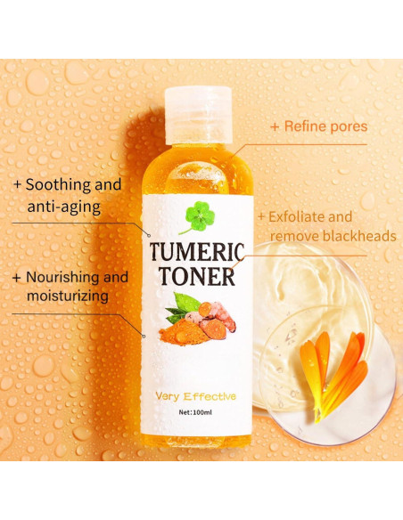 Tónico Facial de Cúrcuma Evolvique 159g - Hidratante y Anti-Envejecimiento