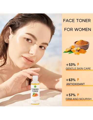 Tónico Facial de Cúrcuma Evolvique 159g - Hidratante y Anti-Envejecimiento