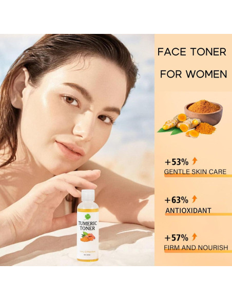 Tónico Facial de Cúrcuma Evolvique 159g - Hidratante y Anti-Envejecimiento