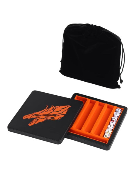 Bandeja de Lanzamiento de Dados Guarida Dados Naranja 17.78 cm Bandeja de Lanzamiento de Dados Guarida Dados Naranja 17.78 cm