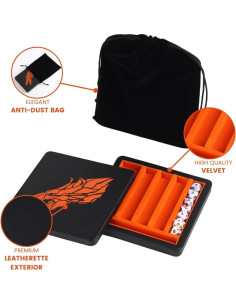 Bandeja de Lanzamiento de Dados Guarida Dados Naranja 17.78 cm 2