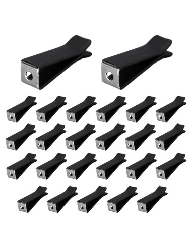 Clips de Ventilación de Aire Augeny 25 PCS Universal Negro