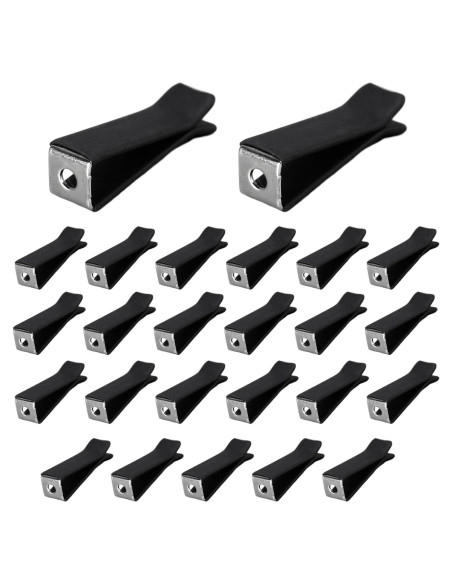 Clips de Ventilación de Aire Augeny 25 PCS Universal Negro