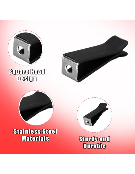 Clips de Ventilación de Aire Augeny 25 PCS Universal Negro