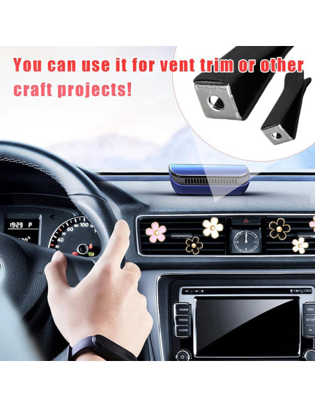 Clips de Ventilación de Aire Augeny 25 PCS Universal Negro