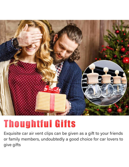 Clips de Ventilación de Aire Augeny 25 PCS Universal Negro