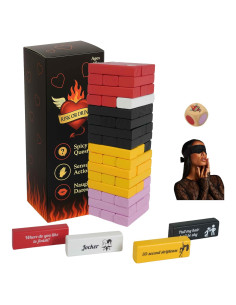 Juego de Bloques Traviesos Riesgo o Bebe - 54 Desafíos Sexys