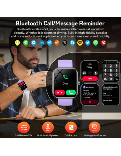 Reloj Inteligente BOOOMIC IDW25 con Alexa, Pantalla 4.65 cm 2