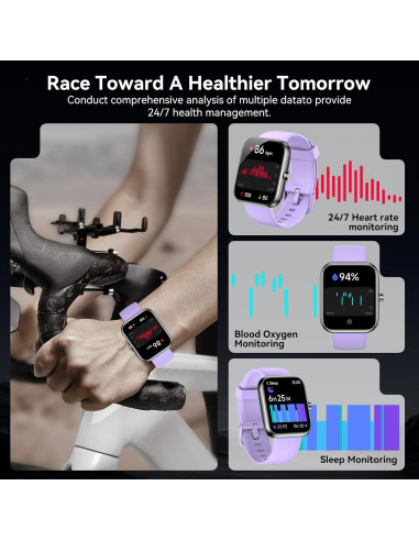 Reloj Inteligente BOOOMIC IDW25 con Alexa, Pantalla 4.65 cm