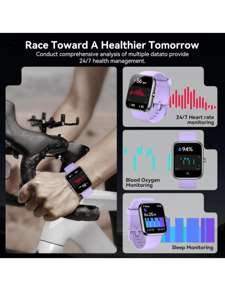 Reloj Inteligente BOOOMIC IDW25 con Alexa, Pantalla 4.65 cm