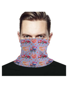 Máscara Facial Colorida con Corazones Tractor - Talla Única