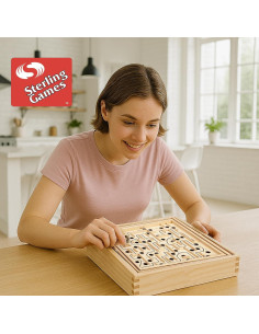 Juego de Laberinto de Madera Sterling con 60 Puntos de Paso 2