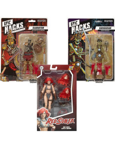 Figura de Acción Red Sonja Deluxe Boss Fight 1:12 con Esqueletos 2