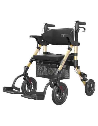 Andador Rollator VOCIC Z51 2 en 1 con Asiento y Frenos