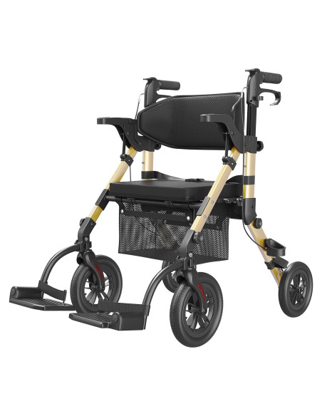Andador Rollator VOCIC Z51 2 en 1 con Asiento y Frenos
