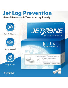 JetZone Remedio Homeopático para Jet Lag - 30 Masticables 2
