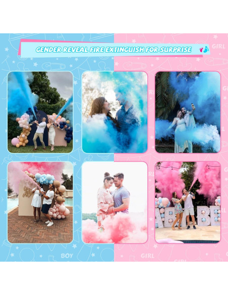 Extintor de Humo para Revelación de Género - 2 Paquete