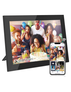 Marco de fotos digital SVLIBO 10.1" WiFi HD táctil 16GB