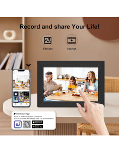 Marco de fotos digital SVLIBO 10.1" WiFi HD táctil 16GB 2