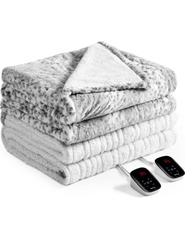 Manta Eléctrica Bearhug Queen 213x229 cm, 10 Niveles de Calor