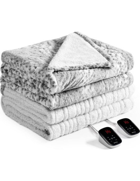 Manta Eléctrica Bearhug Queen 213x229 cm, 10 Niveles de Calor