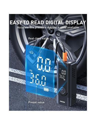 Compresor de Aire JUSUOX CZK-5642 150 PSI Portátil Inalámbrico