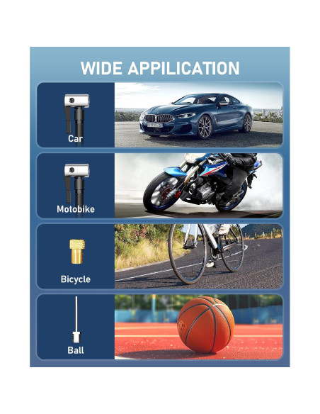 Compresor de Aire JUSUOX CZK-5642 150 PSI Portátil Inalámbrico