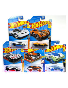 Hot Wheels Paquete de 5 Coches 1:64 para Pista