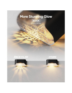 Luces de Deck Solares JACKYLED Paquete de 16 IP65 Negro 2