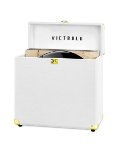 Estuche de Almacenamiento de Discos Victrola Blanco - 30 Álbumes