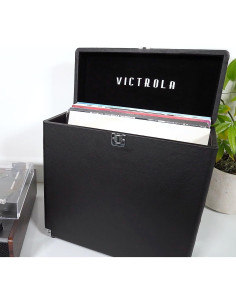 Estuche de Almacenamiento de Discos Victrola Blanco - 30 Álbumes 2