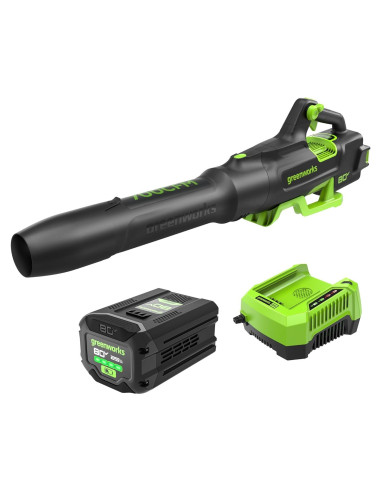 Soplador de Hojas Greenworks 80V 700 CFM Batería 2.5Ah