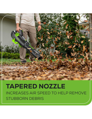 Soplador de Hojas Greenworks 80V 700 CFM Batería 2.5Ah