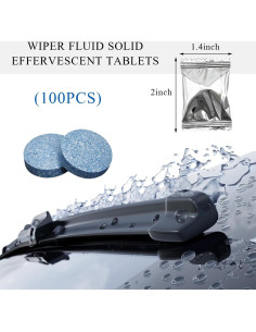 100 Tabletas de Limpieza Parabrisas Yourkar 0.24 kg Ecológicas 2