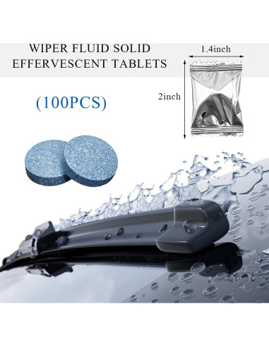 100 Tabletas de Limpieza Parabrisas Yourkar 0.24 kg Ecológicas