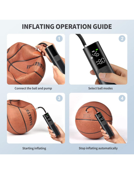 Bomba Eléctrica Pumteck MY01 para Pelotas - 4 Modos