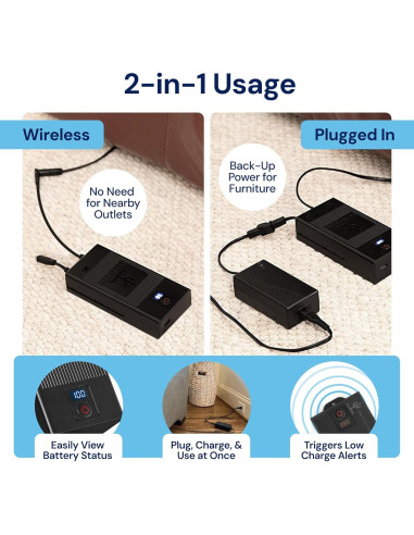 Batería Universal The Blue Cactus 2500mAh para Reclinables