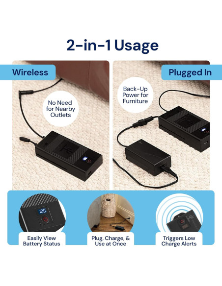 Batería Universal The Blue Cactus 2500mAh para Reclinables