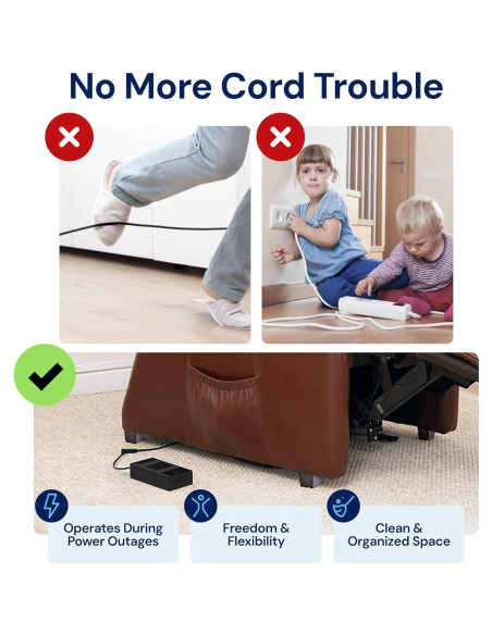 Batería Universal The Blue Cactus 2500mAh para Reclinables