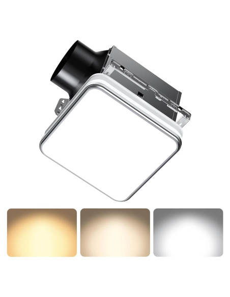 Ventilador de Baño Consciot con Luz LED 1500lm 110/160 CFM