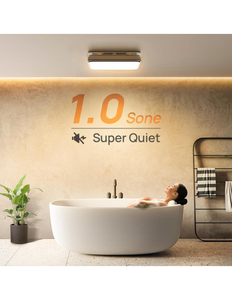 Ventilador de Baño Consciot con Luz LED 1500lm 110/160 CFM
